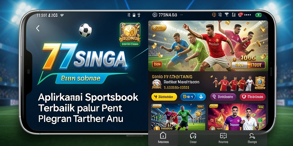 Tampilan utama <strong>77SINGA</strong> menampilkan berbagai pilihan taruhan olahraga.