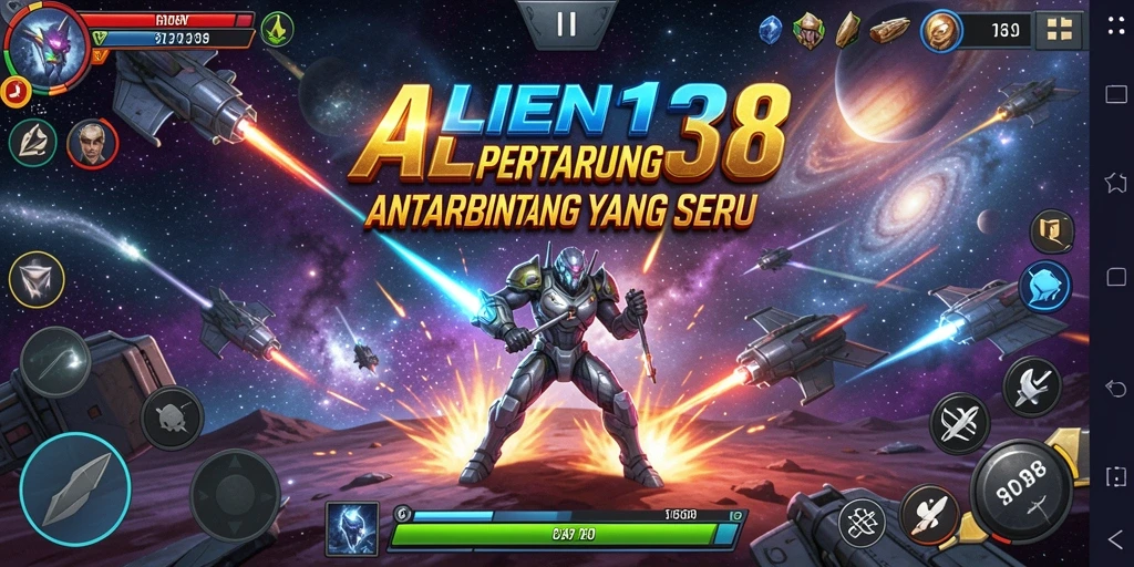 Tangkapan layar ALIEN138 menunjukkan pertarungan seru antar alien.