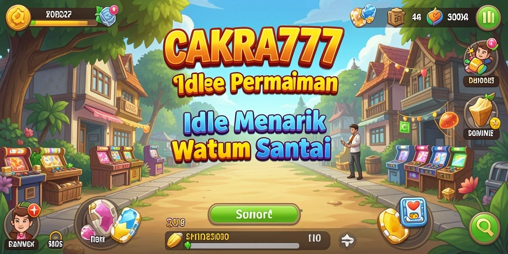 Tampilan gameplay CAKRA777 yang menarik dalam genre Idle.