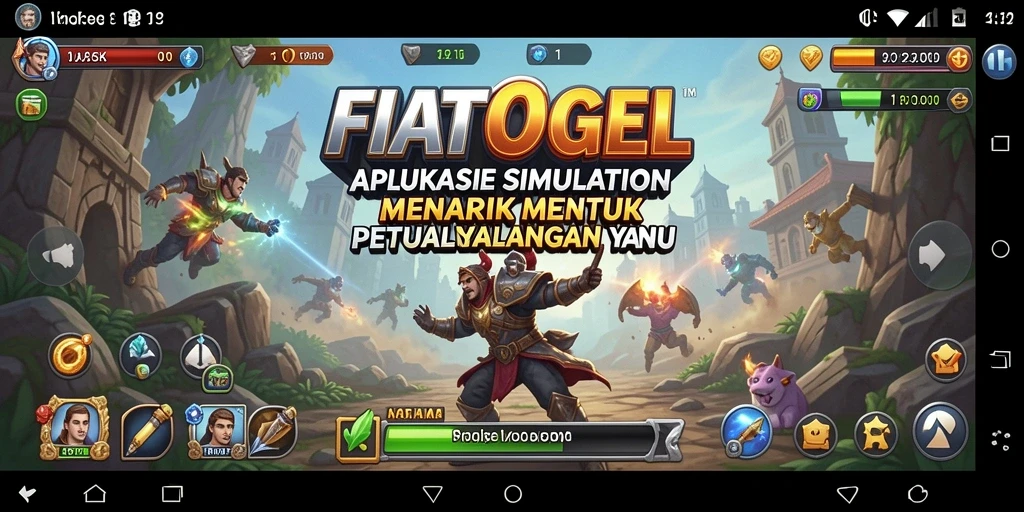 Tampilan gameplay FIATOGEL yang menarik dan interaktif.