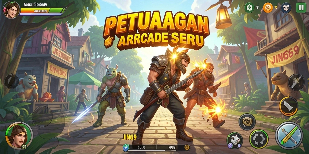Tampilan gameplay seru dan penuh warna di JIN69.