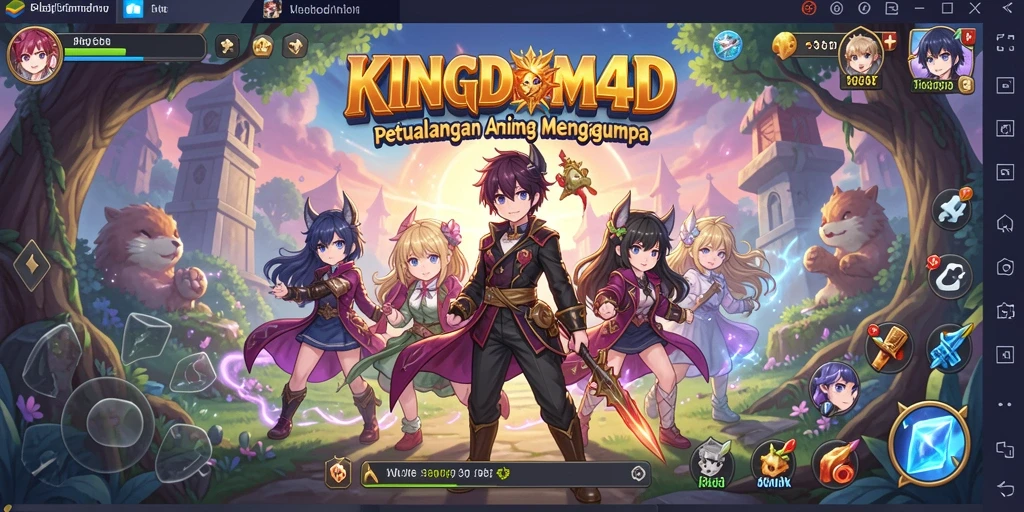 Tampilan gameplay KINGDOM4D yang menarik dan penuh aksi.