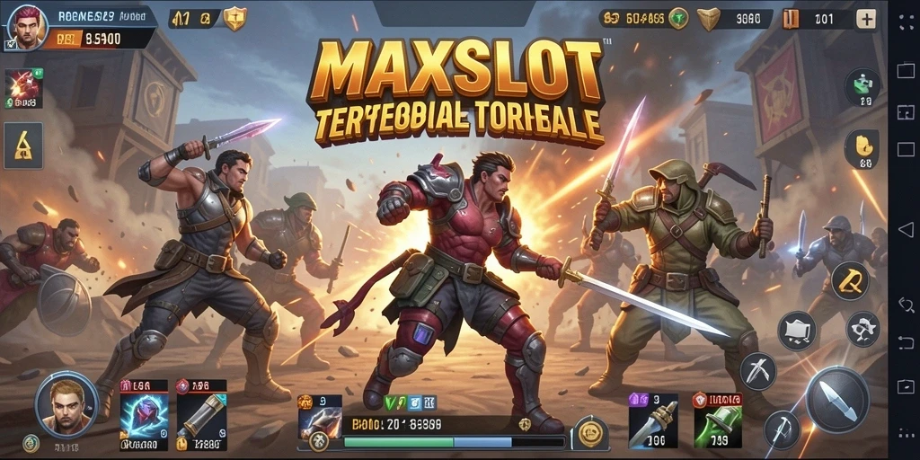 Tampilan menarik gameplay Battle Royale di MAXSLOT.