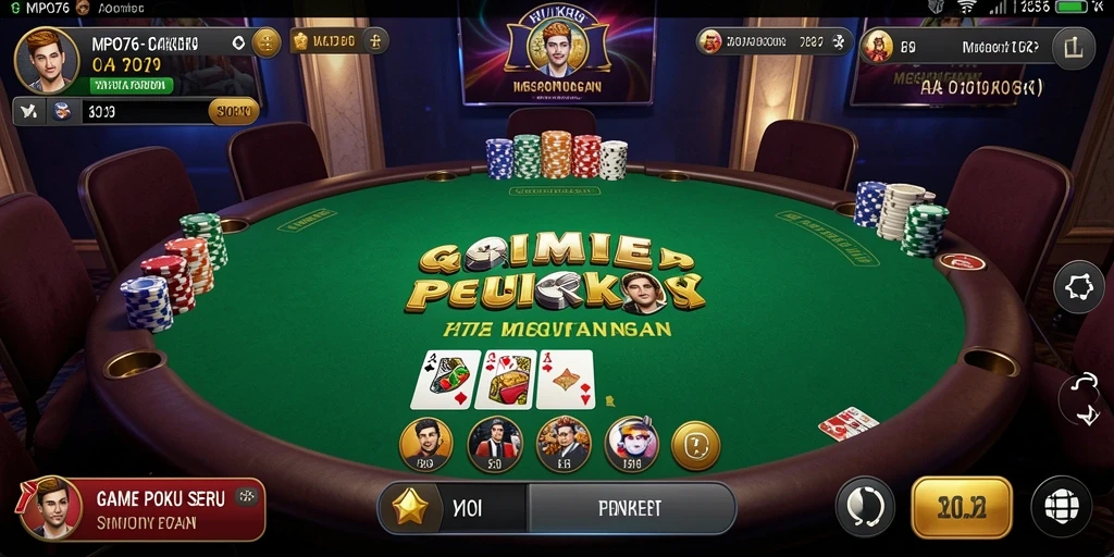 Tampilan gameplay seru dari MPO76 dalam permainan Poker.