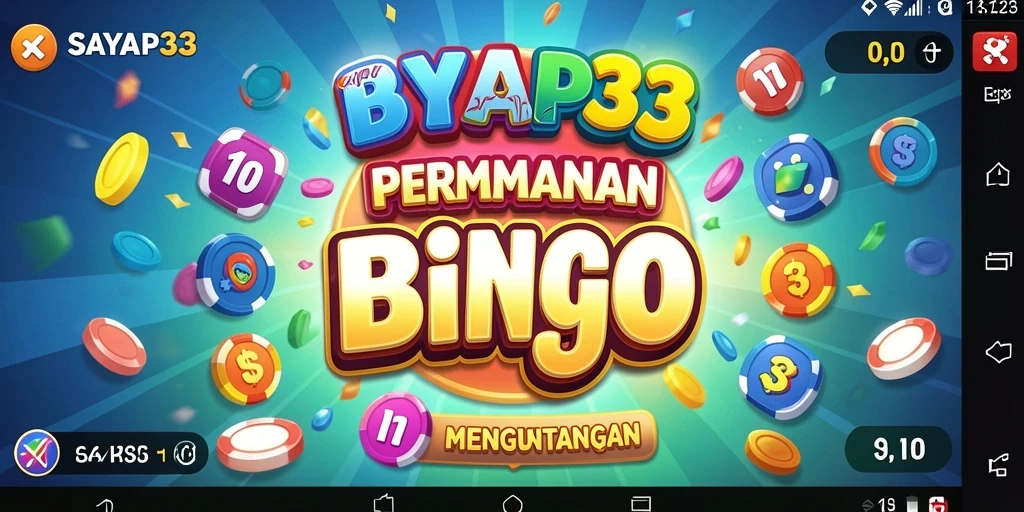 Tampilan permainan Bingo yang seru dan interaktif di SAYAP33.